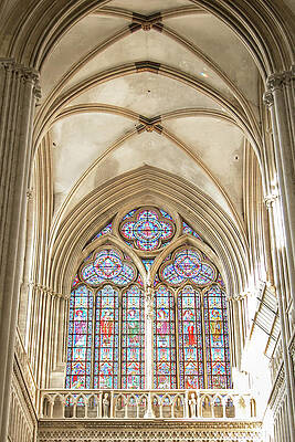 Wall Art featuring the photograph Bayeux Cathedral 6 by Lisa Chorny