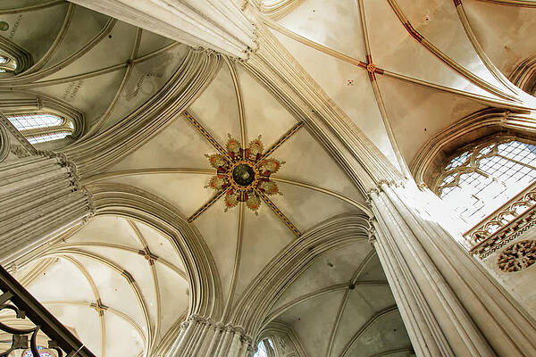 Wall Art featuring the photograph Bayeux Cathedral 7 by Lisa Chorny