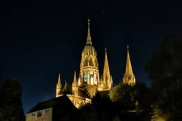 Wall Art featuring the photograph Bayeux Cathedral 8 by Lisa Chorny