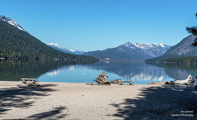 Beach Photograph - Beach At Wenatchee Lake State Park by Tom Cochran