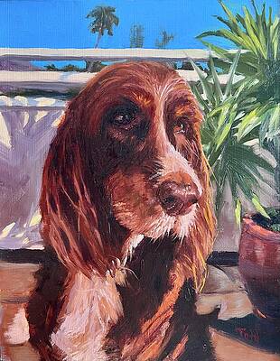 Painting - Beach Buddy by Laura Toth