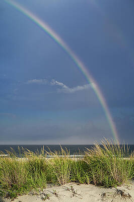 New Jersey Photograph - Beach Rainbow by Steven Nelson