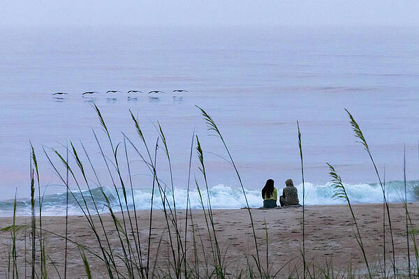 Moody Photograph - Beach Romance by David Fountain