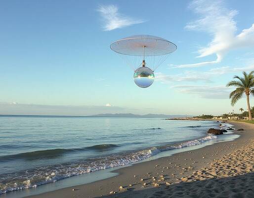 Sky Digital Art - Beachcomber Drone by Eris And AI