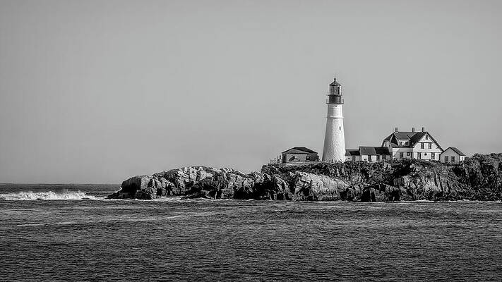 Serene Photograph - Beacon Of The Atlantic by Dodie Ross