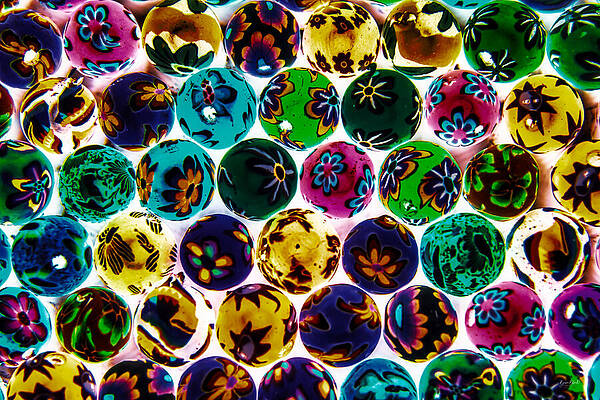 Colorful Wall Art featuring the digital art Beads by Bruce Block