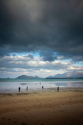 Reflection Wall Art featuring the photograph Beal Ban Beachcombing by Mark Callanan