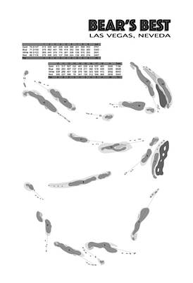 Nevada Wall Art featuring the digital art Bear's Best by Flop Shot Studio