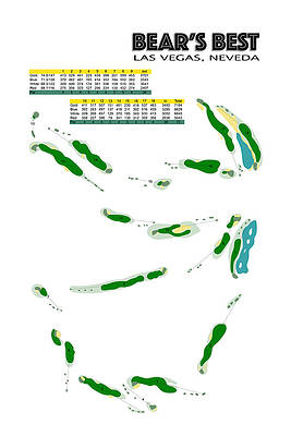 Wall Art featuring the digital art Bear's Best by Flop Shot Studio