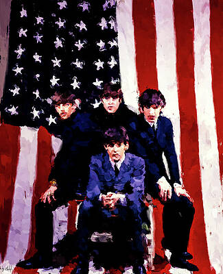 Expression Wall Art featuring the digital art American Flag by Gradify Creations