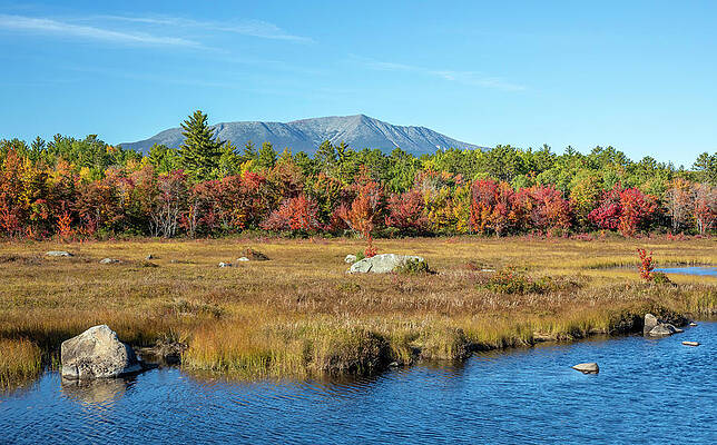 Wall Art featuring the photograph Beautiful Autumn Landscape Northern Maine by Dan Sproul