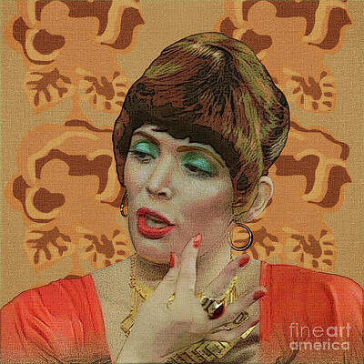 Wall Art featuring the digital art Beautiful Lips - Wallpaper by BFA Prints