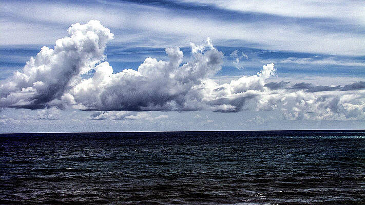 Sky Wall Art featuring the photograph Beautiful Ocean Clouds by Louis Dallara