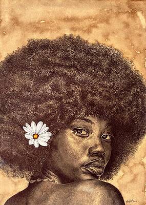 Wall Art featuring the painting Beauty Around Me by Mcobi Mndzebele - Eswatini
