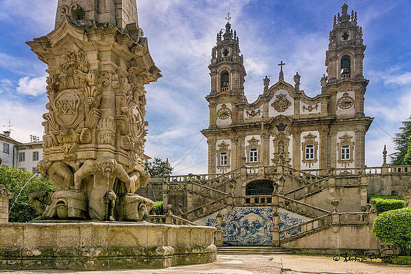 Baroque Church with Elaborate Stonework Wall Art