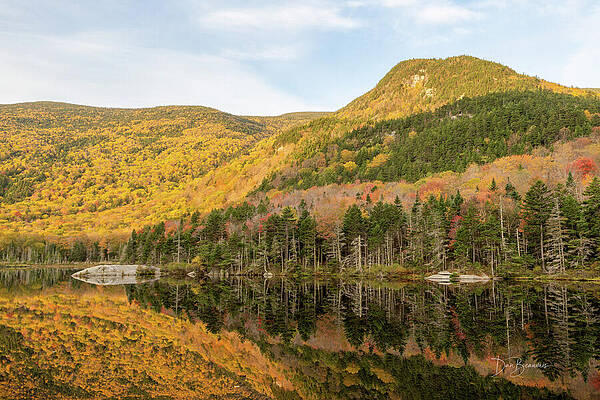 Autumn Mountain Reflection Photograph