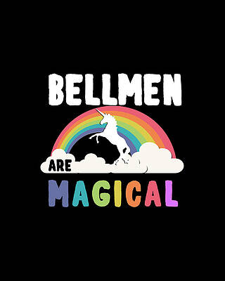 Rainbow Wall Art featuring the digital art Bellmen Are Magical by Flippin Sweet Gear