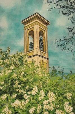 Mountain Wall Art featuring the painting Bells Of The Angels by Jeffrey Kolker