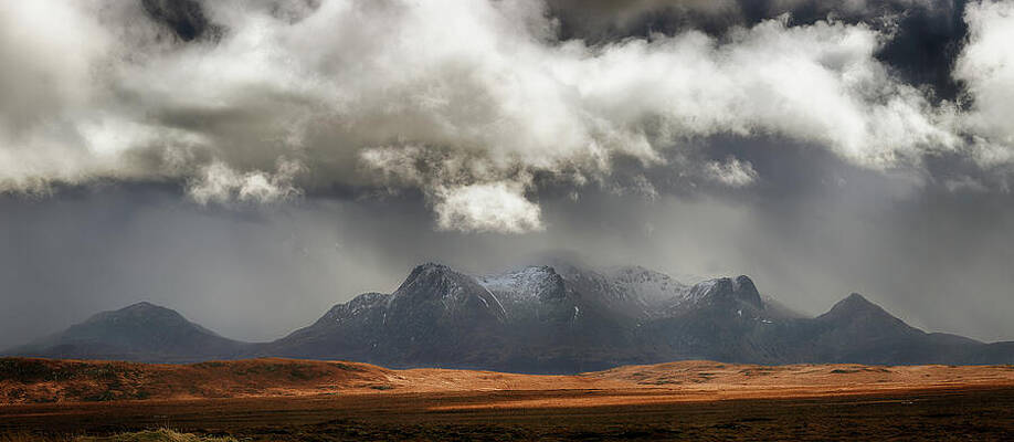 Scottish Highland Wall Art featuring the photograph Ben Loyal Panorama by Grant Glendinning