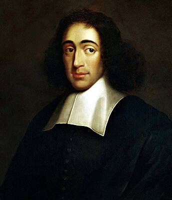 Modern Wall Art featuring the painting Benedictus De Spinoza by The Luxury Art Collection