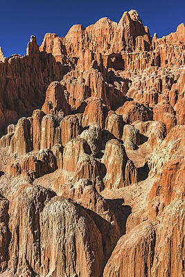 Park Photograph - Bentonite Maze, Cathedral Gorge, Nevada - Vertical by Abbie Warnock