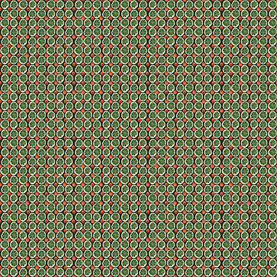 Pattern Mixed Media - Berries And Seedpods, Gnome For The Holidays Collection, Dark Olive by Elizabeth Reich