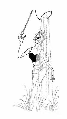 Caricature Wall Art featuring the drawing South Pacific by Al Hirschfeld