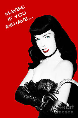 Wall Art featuring the photograph Bettie And Her Whip by Franchi Torres