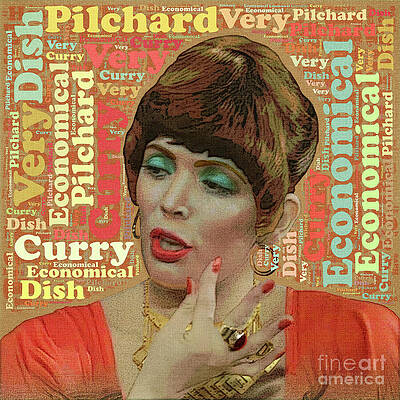 Wall Art featuring the digital art Beverley - Pilchard Curry by BFA Prints