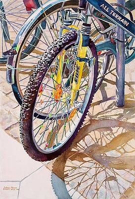 Denver Painting - Bicycle 4 by Grant Nixon