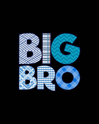 Big Wall Art featuring the digital art Big Bro Brother by Flippin Sweet Gear