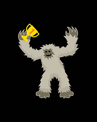 Bigfoot Reigning Hide And Seek Champion Print