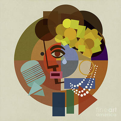 Portrait Wall Art featuring the digital art Billie by BFA Prints