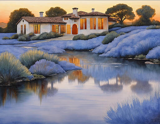 Landscape Wall Art featuring the digital art Bioengineering Crop Of The Season by Eris And AI