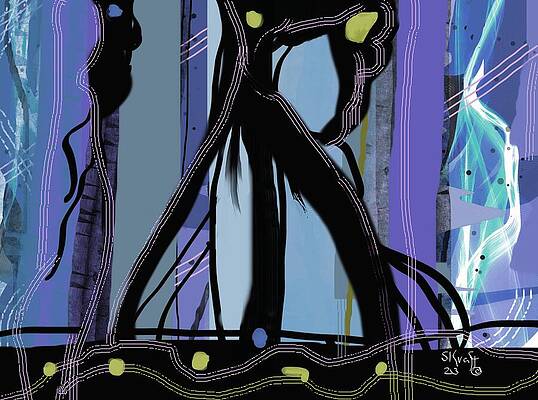 Bold Wall Art featuring the painting Wildest Forms by Sonja Kraft