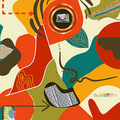 Wall Art featuring the mixed media Bird's-eye View by Canessa Thomas