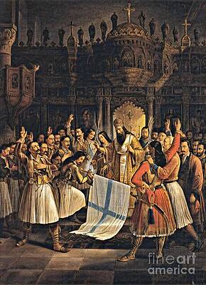 Declaration at Agia Lavra Wall Art