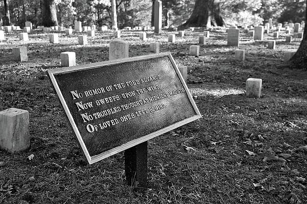 Confederate Wall Art featuring the photograph Bivouac - No Rumor Of The Foes Advance by American Landscapes