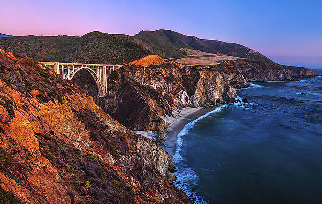 California Photograph - Bixby Bridge At Sunset, Big Sur, California by Abbie Warnock