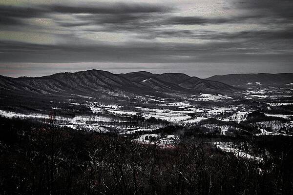 Wall Art featuring the photograph Black And White Snow by Deb Beausoleil
