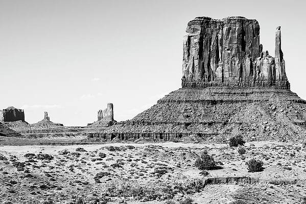 Arizona Wall Art featuring the photograph Black Arizona Series - Monument Valley by Philippe HUGONNARD