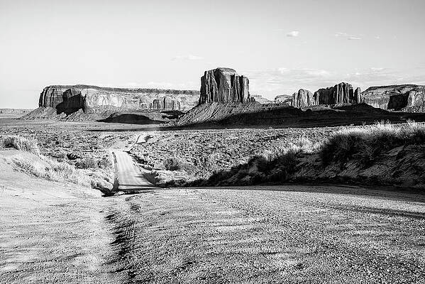 Arizona Wall Art featuring the photograph Black Arizona Series - Monument Valley Road Trip by Philippe HUGONNARD