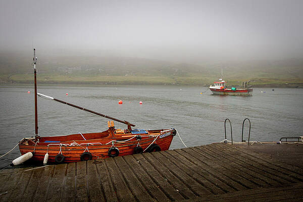 Nature Photograph - Black Ball Sailing Boat by Mark Callanan