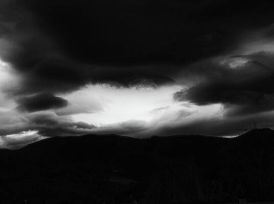 Sunrise Wall Art featuring the photograph Black Hole Cloud by Louis Dallara