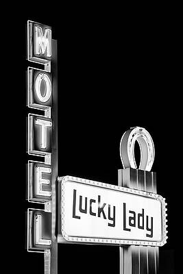 Lucky Lady Motel Sign Wall Art