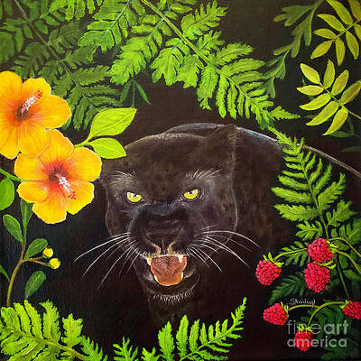 Painting - Black Panther by Shirley Dutchkowski