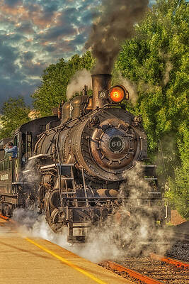 Summer Photograph - Black River 60 Locomotive by Susan Candelario