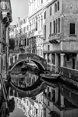 Travel Photograph - Black Venice - Venetian Dream by Philippe HUGONNARD