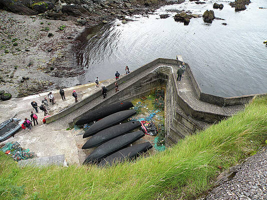Sunset Photograph - Blasket Island Launch by Steve Templeton