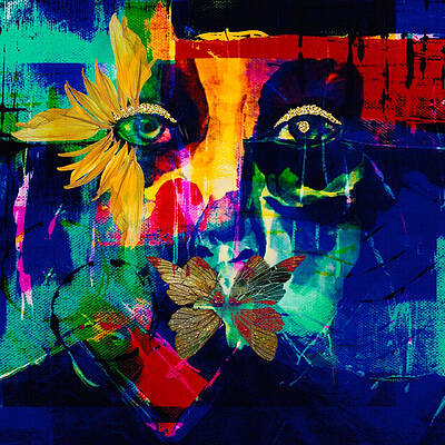 Mixed Media - Blew by Canessa Thomas